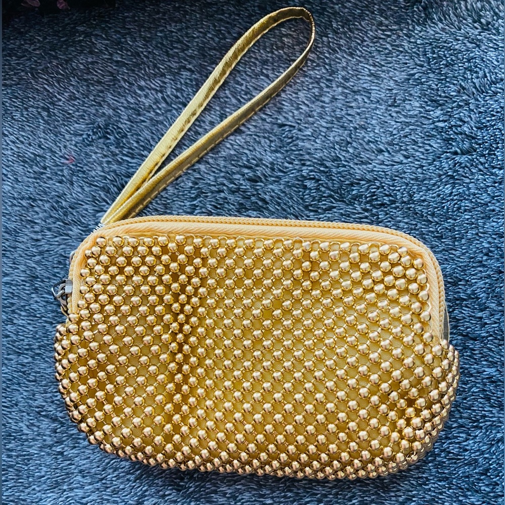 New golden small purse